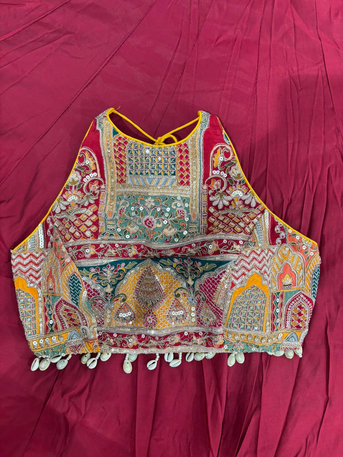 Halterneck antique blouse