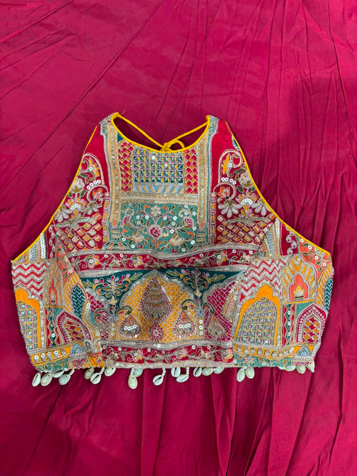 Halterneck antique blouse
