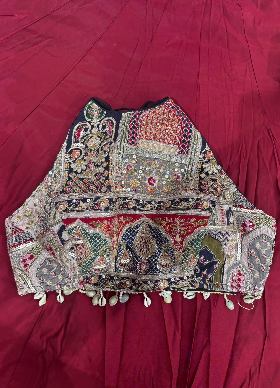 Halterneck antique blouse