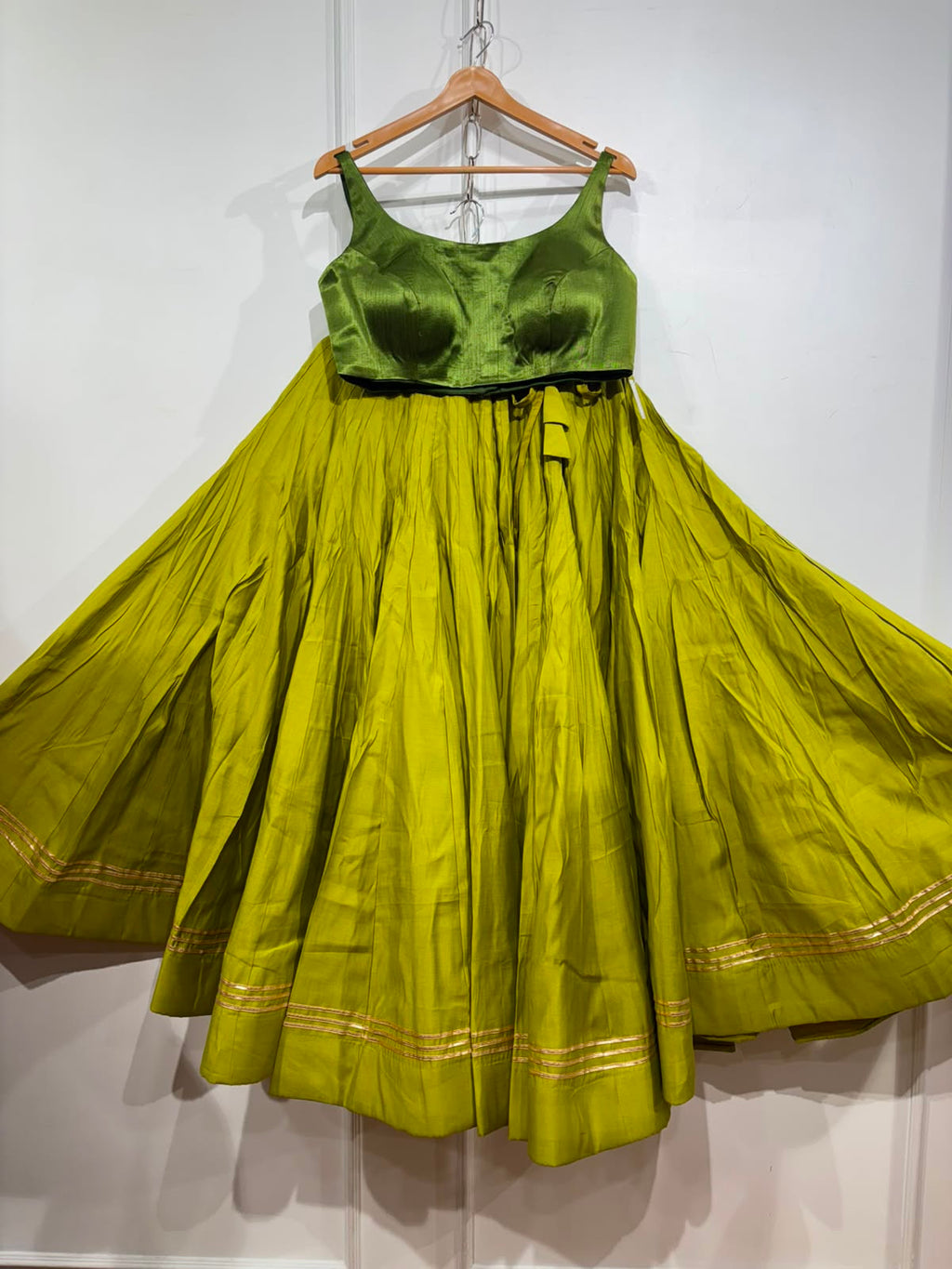 Roman silk lehenga | Bollywood style blouse