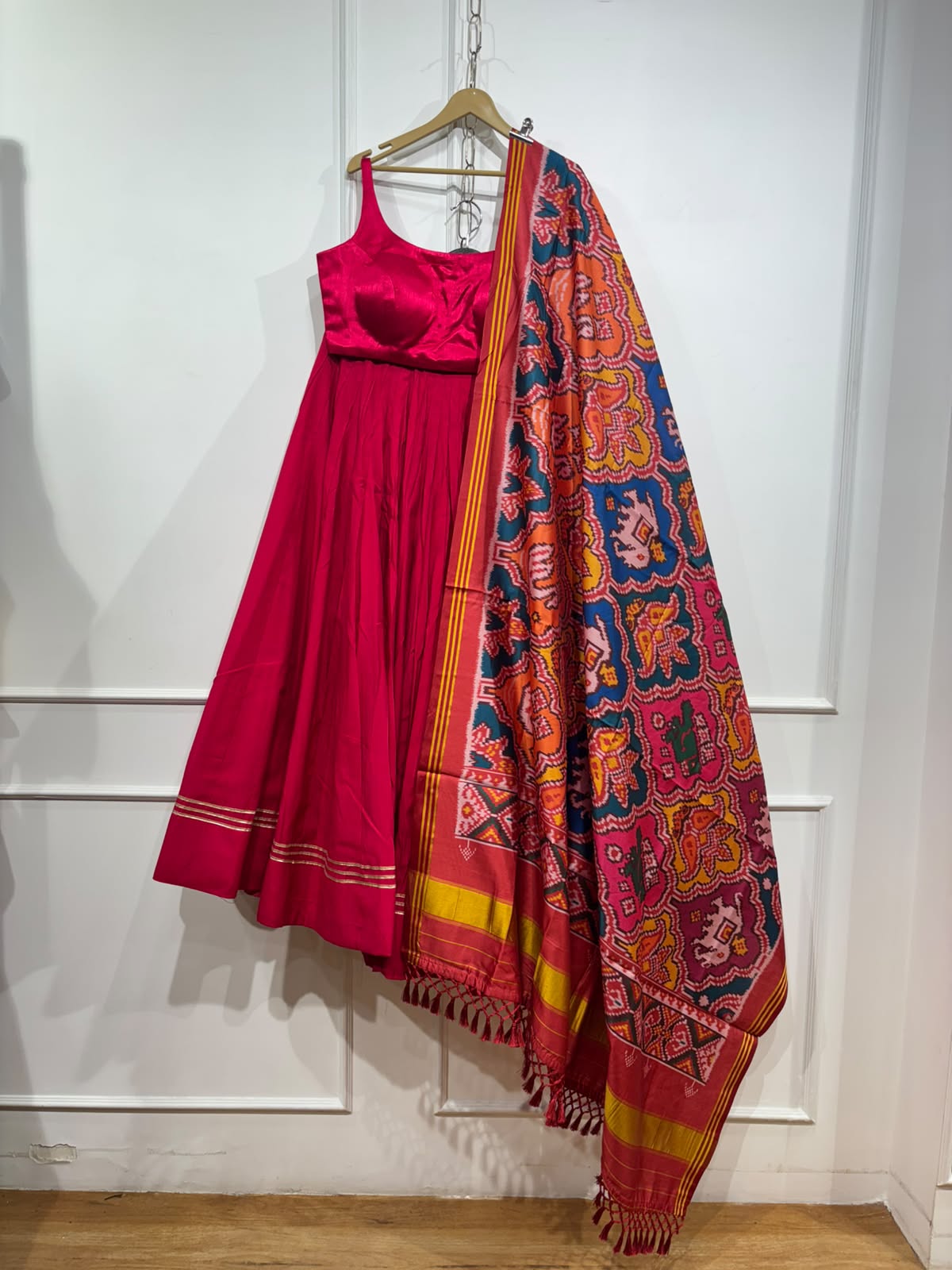 Roman silk lehenga | Bollywood style blouse