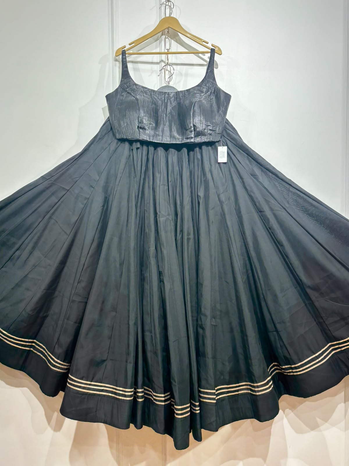 Roman silk lehenga | Bollywood style blouse