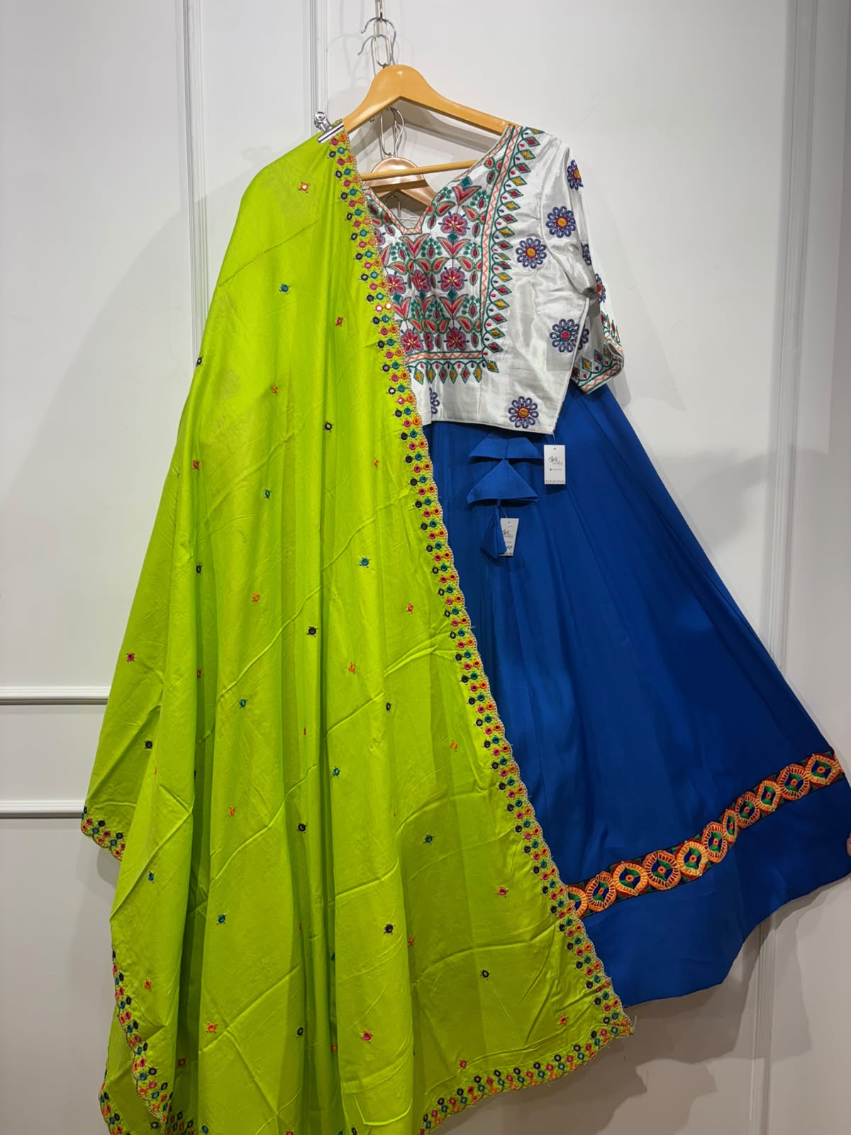 Lehenga with beautiful border | Blouse gajji silk