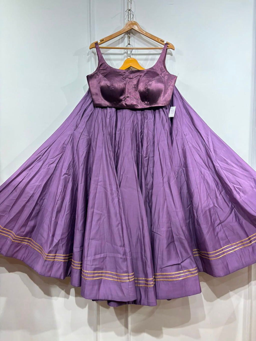 Roman silk lehenga | Bollywood style blouse