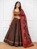 Roman silk lehenga | Bollywood style blouse