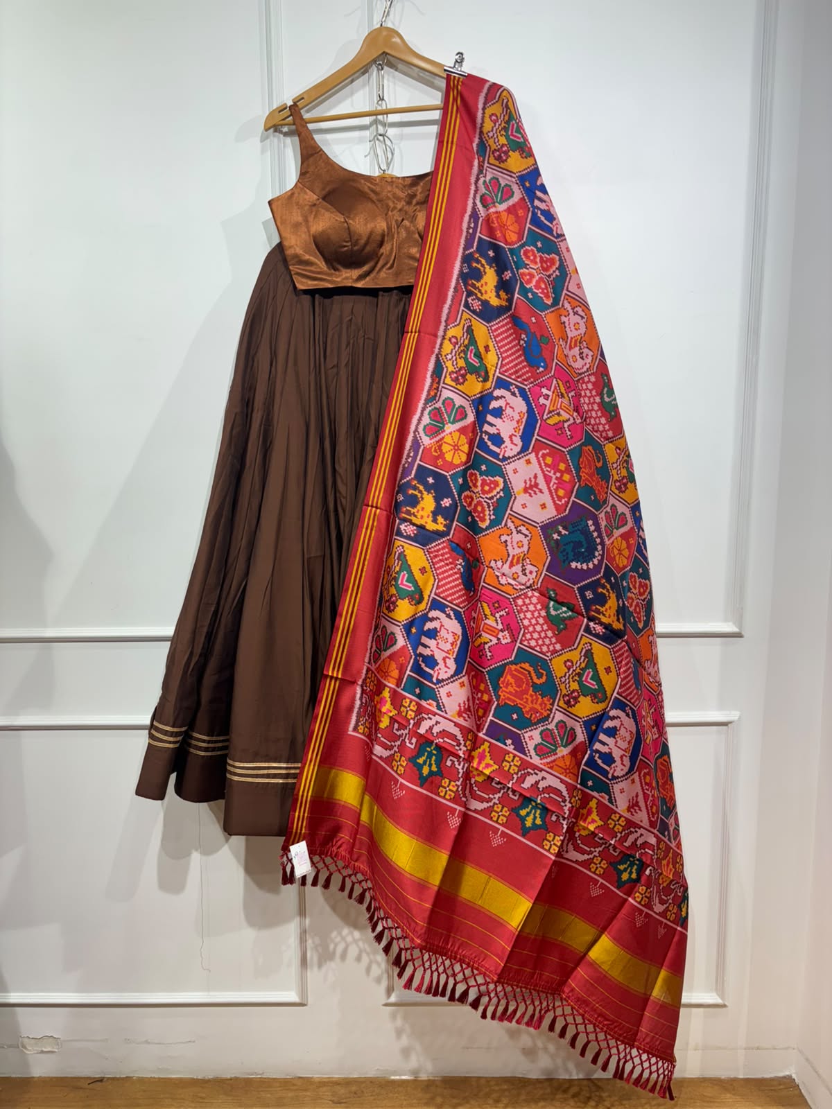 Roman silk lehenga | Bollywood style blouse