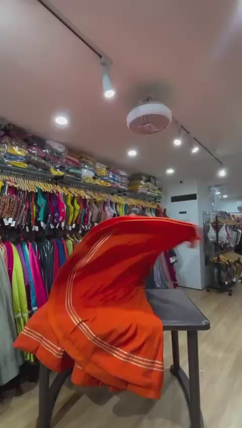 Romansilk lehenga | Mal cotton blouse (Colours in video)